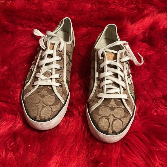 Coach Daisy Appliqué canvas sneakers - Picture 2 of 4